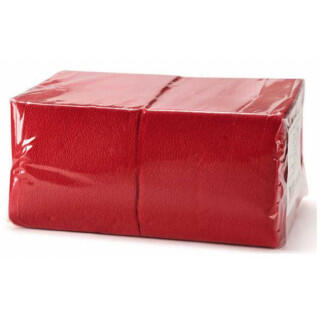 Салфетка 24*24 2-сл красная 250лист (кор=18уп.)